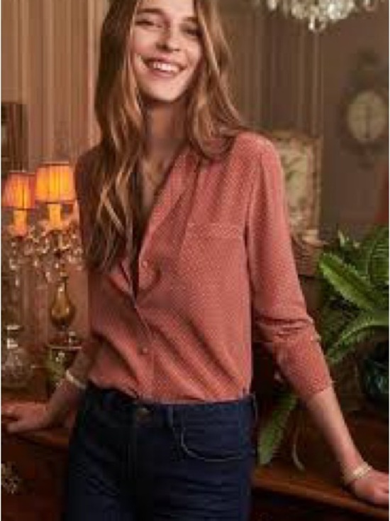 Sezane Tops - Sezane Polka Polka Dot Long Sleeve Top